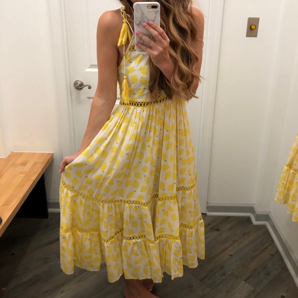 Mer + Lune Lemon Maxi Dress- Small